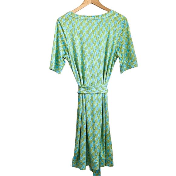Lilly Pulitzer Colleen Silk Resort Dress Size 10 Green Jersey Knit Nautical Boat - Picture 2 of 5